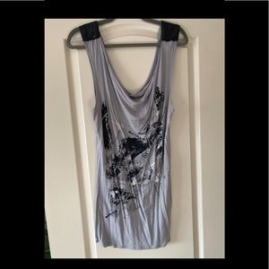 Buffalo sleeveless long tshirt